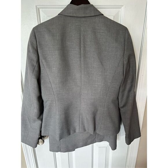 Evan picone women’s gray skirt suit jacket size 8 skirt size 6 - Picture 2 of 11